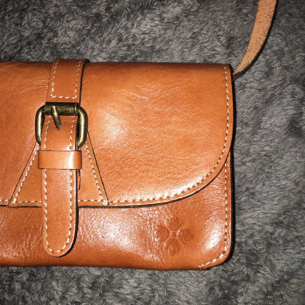 Patricia Nash Brown Italian Leather Crossbody Bag